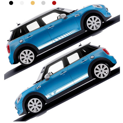 2Pcs Car Side Door Body Waist Skirt Decal Stickers Trim For MINI Cooper ClubmanF54 F55 F60 R55 R56 R60  Countryman Accessories