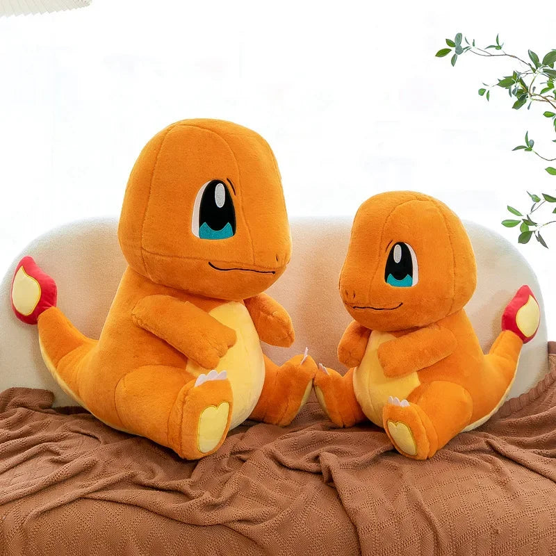 35-80cm Large Plush Toys Charmander Charizard Anime Doll Shell Holster Rabbit Stuffed Plushie Semi Finished Product Giant Plush