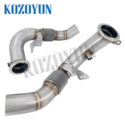 Downpipe Turbo For BMW M5 M6 F10 F06 F12 F13 S63 4.4L V8 2012-2016