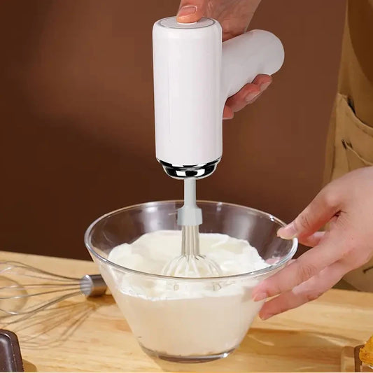 Wireless Home Electric Egg Beater, Mini Handheld Cream Mixer, USB Charging Mini Blender, Used for Making Cakes and Pastries