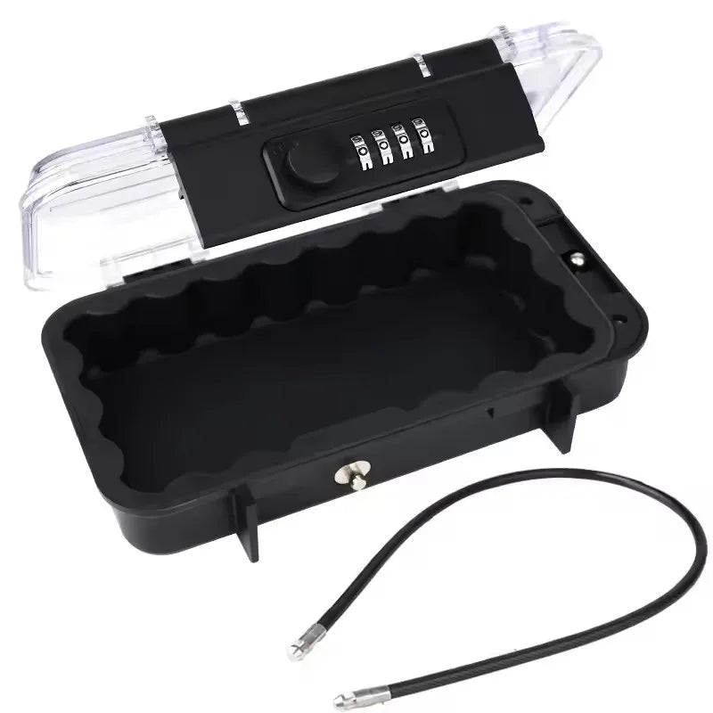 Creative Portable 4-digit Combination Lock Beach Safe Box With Steel Wire Outdoor Camp Sports Cycling Swim Security Storage Box