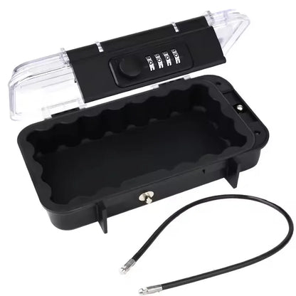 Creative Portable 4-digit Combination Lock Beach Safe Box With Steel Wire Outdoor Camp Sports Cycling Swim Security Storage Box