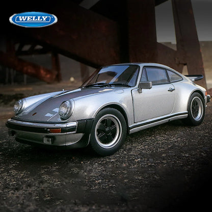 WELLY 1:24 1971 Porsche 911 Turbo 3.0 Alloy Sports Car Model Diecasts Metal Classic Vehicles Car Model Simulation Kids Toys Gift