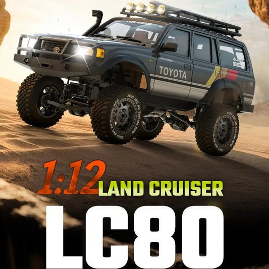 Toyota Authorized Lc80 Rc Crawler Car Four Wheel Drive Dual Speed Remote Control Off Road Climbing Vehicle For Outdoor Hobby