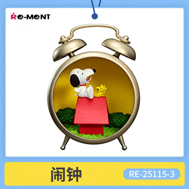 Re-Ment Snoopy Antique Diorama Collection Diorama Desktop Ornament Miniatures Models Original  Trendy Toys Gifts