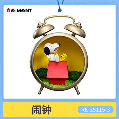Re-Ment Snoopy Antique Diorama Collection Diorama Desktop Ornament Miniatures Models Original  Trendy Toys Gifts