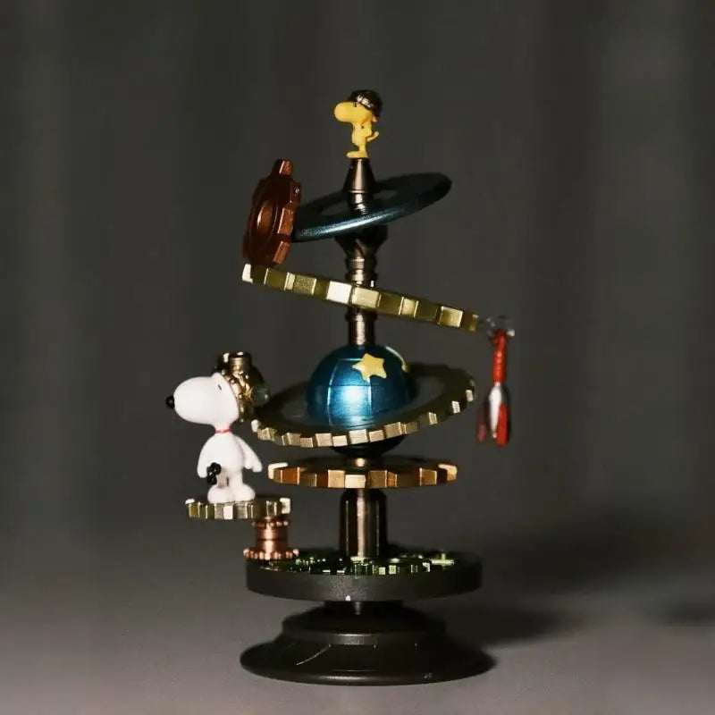 Re-Ment Snoopy Blind Box 3d Spiral Model Miniature Scene Collectible Figurine Shokugan Trading Figure Birthday Gift In Stock ﻿