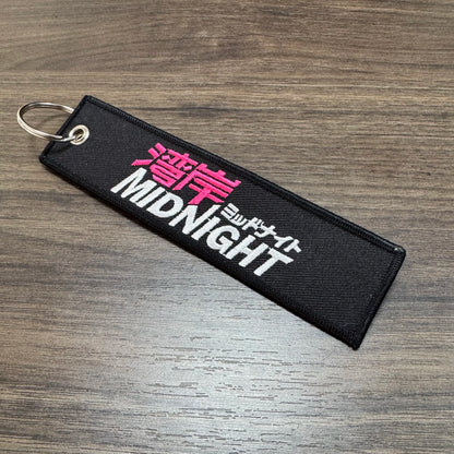 JDM Embroidery Keyring Car Keychain Key Tag Lanyard Refit Gift Red Sun Racing Drift King Motorcycle Key Chain Accessories