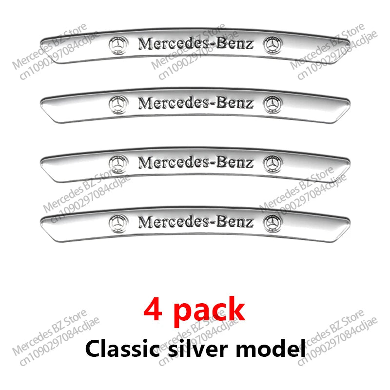 4Pcs Wheel Hub Stickers Wheel Rims Aluminium Decoration Strips For Mercedes Benz AMG GLC GLA GLB GLE GLS CLA W204 W205 W169 W176