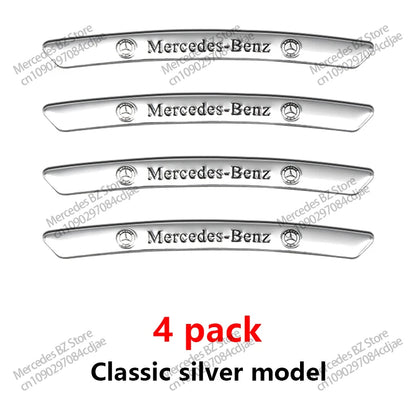 4Pcs Wheel Hub Stickers Wheel Rims Aluminium Decoration Strips For Mercedes Benz AMG GLC GLA GLB GLE GLS CLA W204 W205 W169 W176