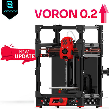 VORON 0.2 R1 Corexy 3D Printer Kit Upgraded MINI Stealthburner New SIBOOR V0.2 R1 Kits FDM Klipper High-precision DIY 3D Printer