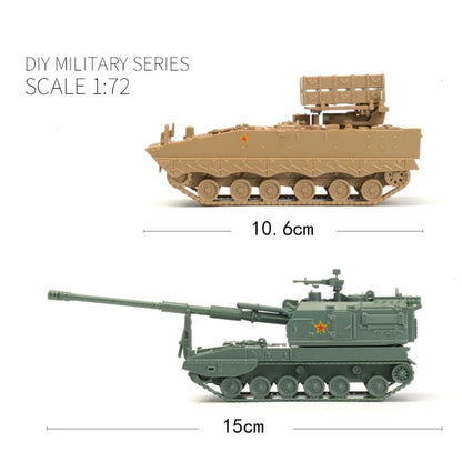 1/72 Russian Army BM-21 Vehicle T-14 Armata T90MS Tank Assembly Military Model Puzzle T62A TOS-1 Armoured Vehicle Building Toys