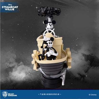 Genuine Beast Kingdom D-Stage Disney Mickey Mouse Series - Steamboat Willie / The Band Concert Diorama Figure Set in Stock