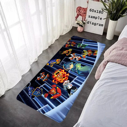 Interior Floor Mat Doormat Mega Man X8 Rockman Non-slip Foot Rug for Entryway Kitchen Carpet Bedroom Bedside Mats Home Decor