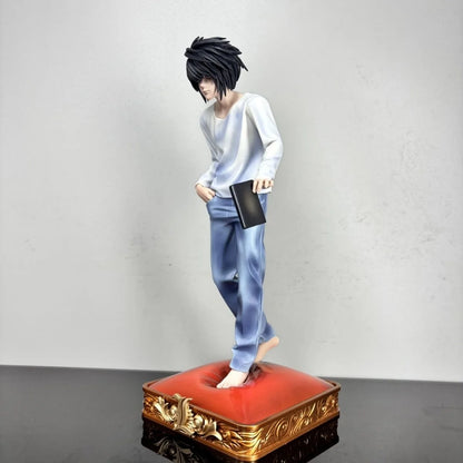 【C4 STUDIO】30cm/11.81 Inch Anime DEATH NOTE L Lawliet GK Figure Standing Statue Ornament Collectible Model Toy Gift