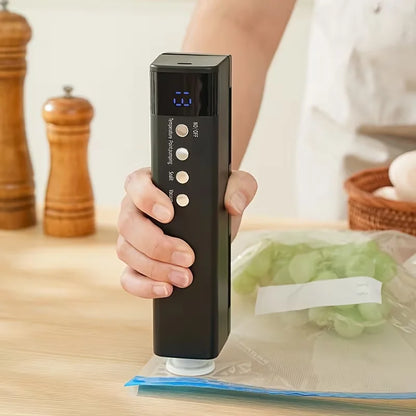USB Charging Automatic Food Vacuum Sealing Machine, Portable Multifunctional Wireless Vacuum Packaging Machine, Can Inflate Air