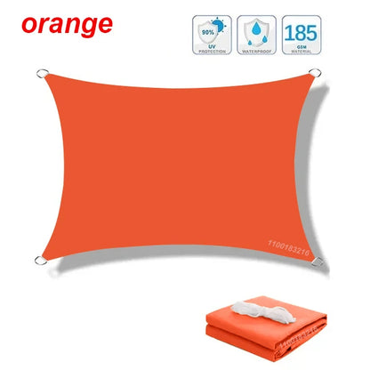 Outdoor Awnings Waterproof Sun Shade Sail Garden Canopi For Terrace Car Canvas Awning Rectangle Pool Sun-Shelter Sunshade Sail