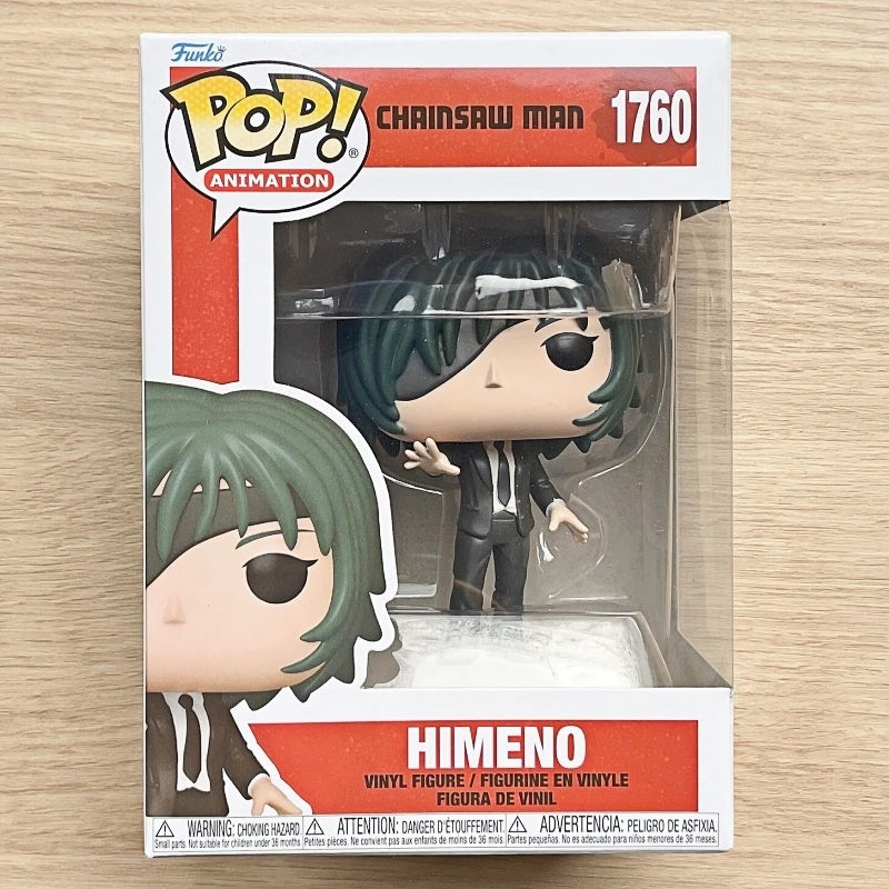 Funko Pop Chainsaw Man Himeno Kishibe Pochita Denji Samurai Sword Vinyl Figure Anime Collectible Model Desktop Ornament Toy Gift