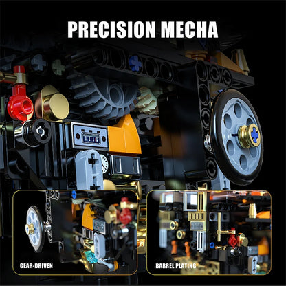 Technical Science Fiction Programming Spherical Machine Building Blocks Remote Control Sci-Fi Reconnaissance Robot Bricks Toy
