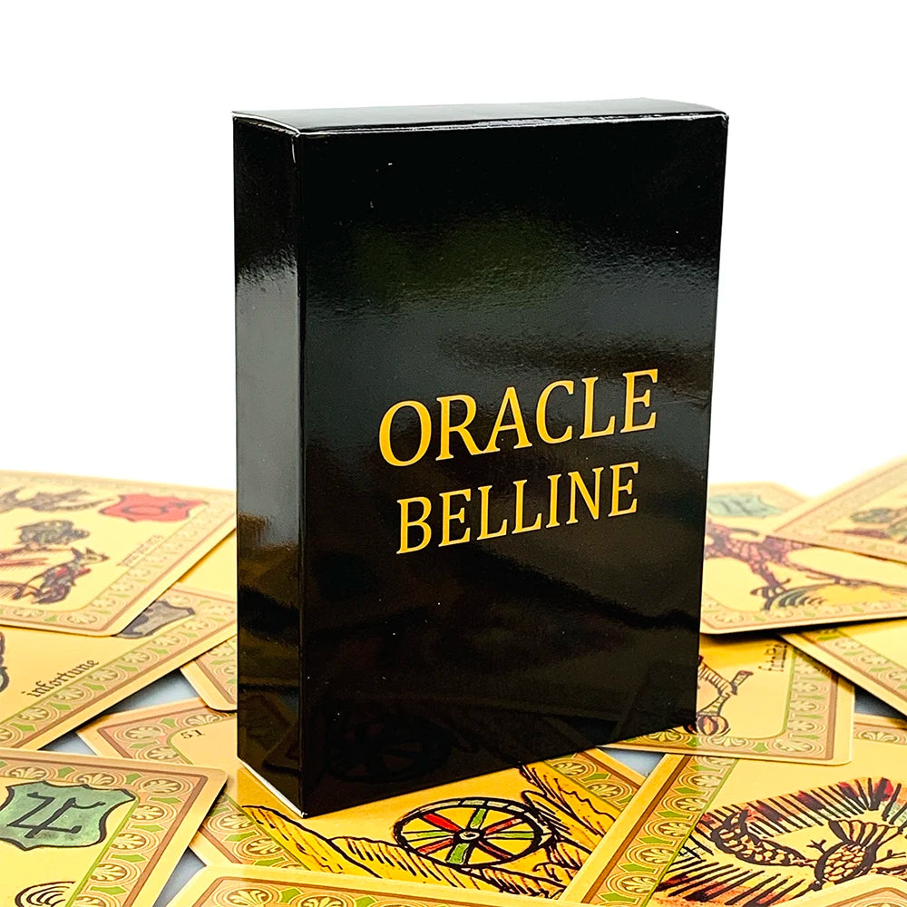 Oracle Belline Cards French Version Fortune Divination Oracle Cards Mysterious Psychic Reading Board Game for Paper Instruction