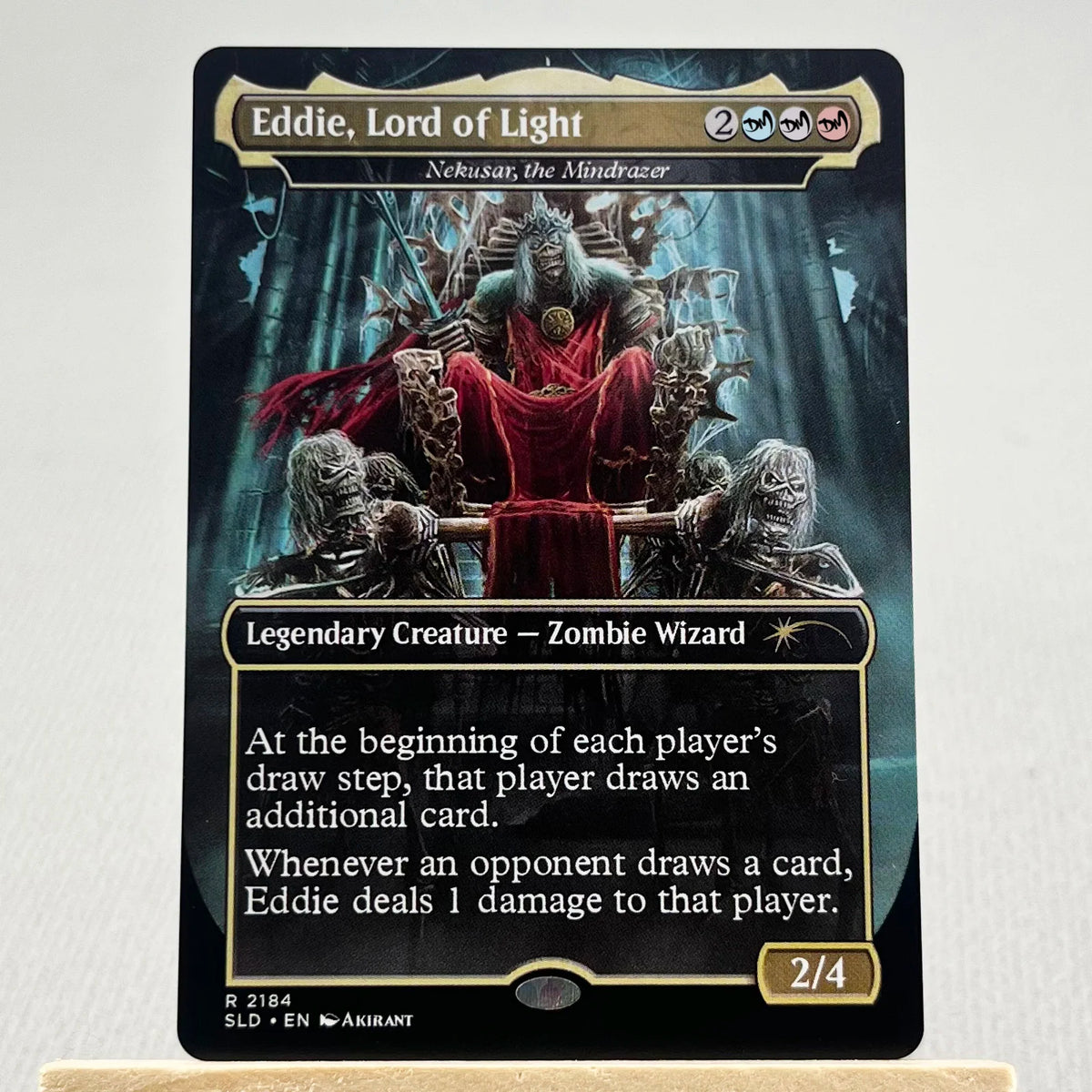 SLD HOLO19//001 Demonic Tutor Proxy Cards  Iron Maiden Sol Ring Arcane Signet Home Play Fierce Guardianship Nekusar The Mindra