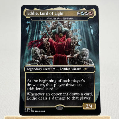 SLD HOLO19//001 Demonic Tutor Proxy Cards  Iron Maiden Sol Ring Arcane Signet Home Play Fierce Guardianship Nekusar The Mindra