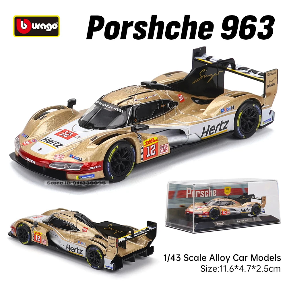 Bburago 1:43 WRC Toyota GR Yaris Rally1 Hybrid Rovanpera #69 Ogier #17 Alloy Luxury Vehicle Diecast Pull Back Cars Model Toy