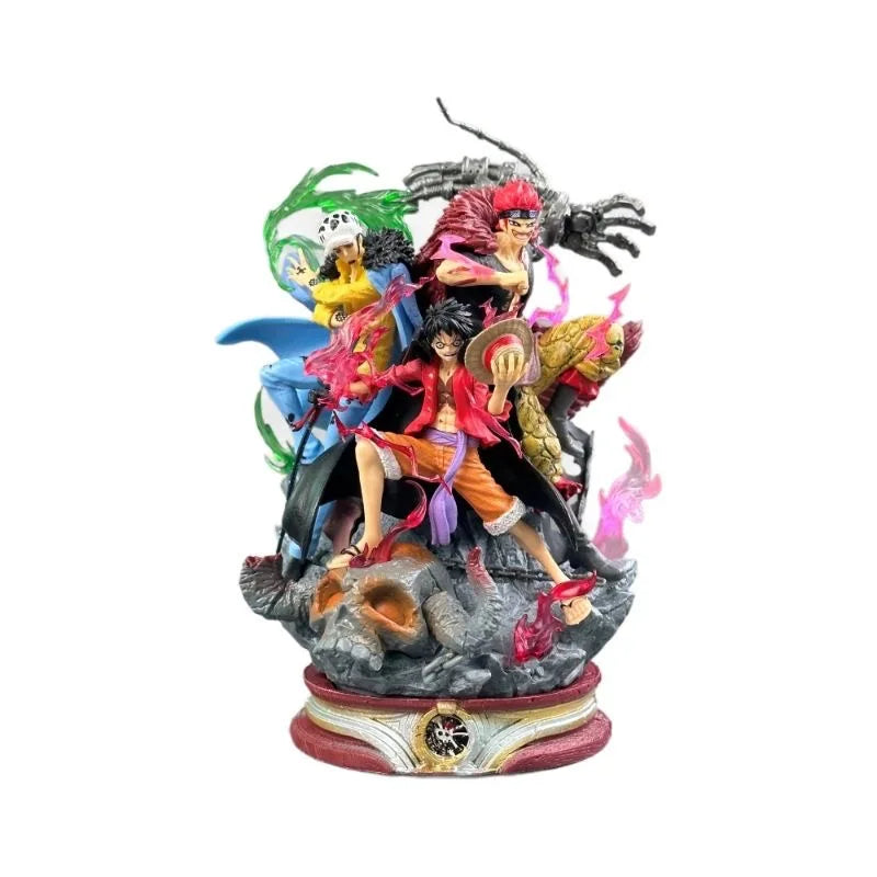 19cm/7.48in Anime ONE PIECE Figure Luffy Eustass Kid Trafalgar D. Water Law Action Figures Pvc Collection Model Toys for Gifts