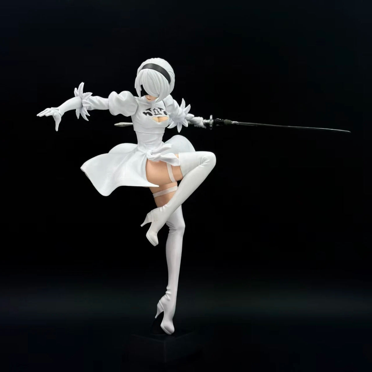 24CM NieR Automata YoRHa No. 2 Type B figma 2B Lifeform Kaine Nier PVC Action figure doll model Collectible statue figura gift