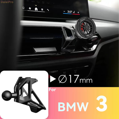For BMW 3 Series 2025 2026 M3 Phone Mount Airflow Cooling Car Phone Holder 360° Swivel Phone Base Accessories for BMW 2 4 Series
