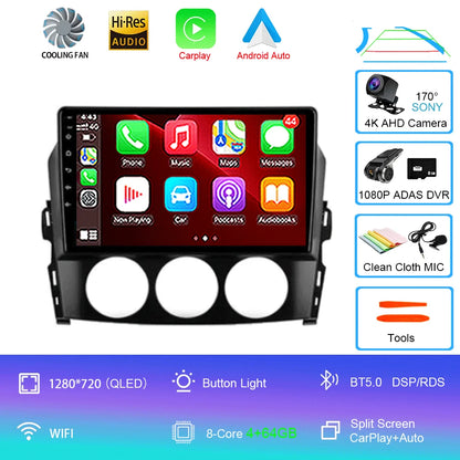 Android 16 Auto Car Radio Video Multimedia Player For Mazda Mx5 2005 - 2012 Navigation GPS Autoradio Head Unit Monitor Carplay