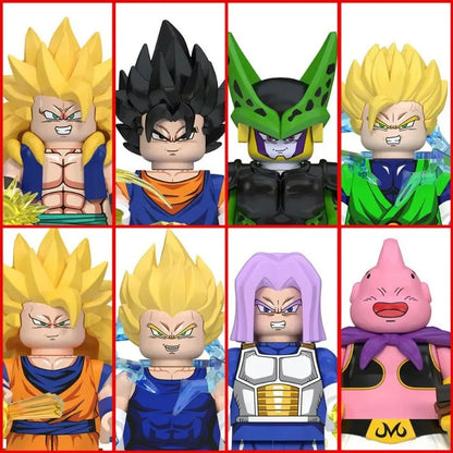 Dragon Ball Building Blocks Wukong Vegeta Felisaz Buu Collection Action Dolls Children Assemble Building Blocks Toys and Gifts
