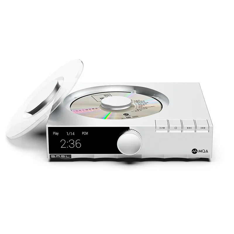 SMSL PL200T CD Hi-res Player MQA CD Transport Clock Input P.A.S.S. System Optical / Coaxial / AES / I2S Output