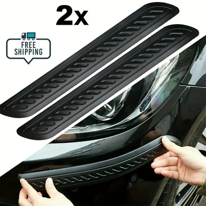 Car Door Anti Scratch Protector Strip Rearview Mirror Anti-collision Stickers Universal Rubber Auto Bumper Protector Bar Stylin