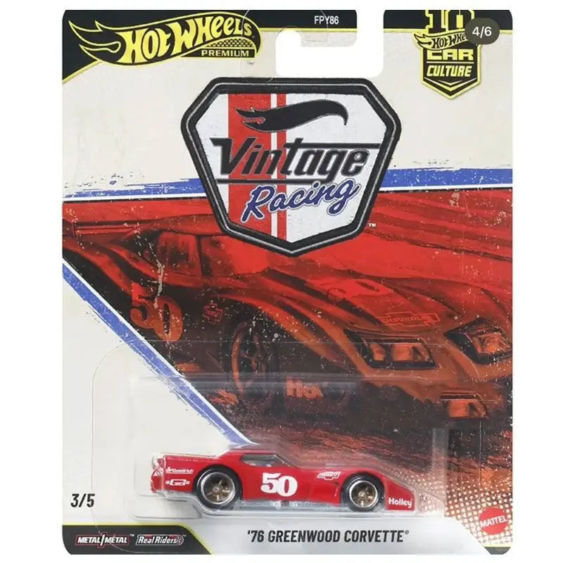 Hot Wheels Premium Series Car Culture FPY86 VR Vintage Racing Porsche 917K Ferrari 250 GTO Jaguar XJS Car Models Die-Cast Toy