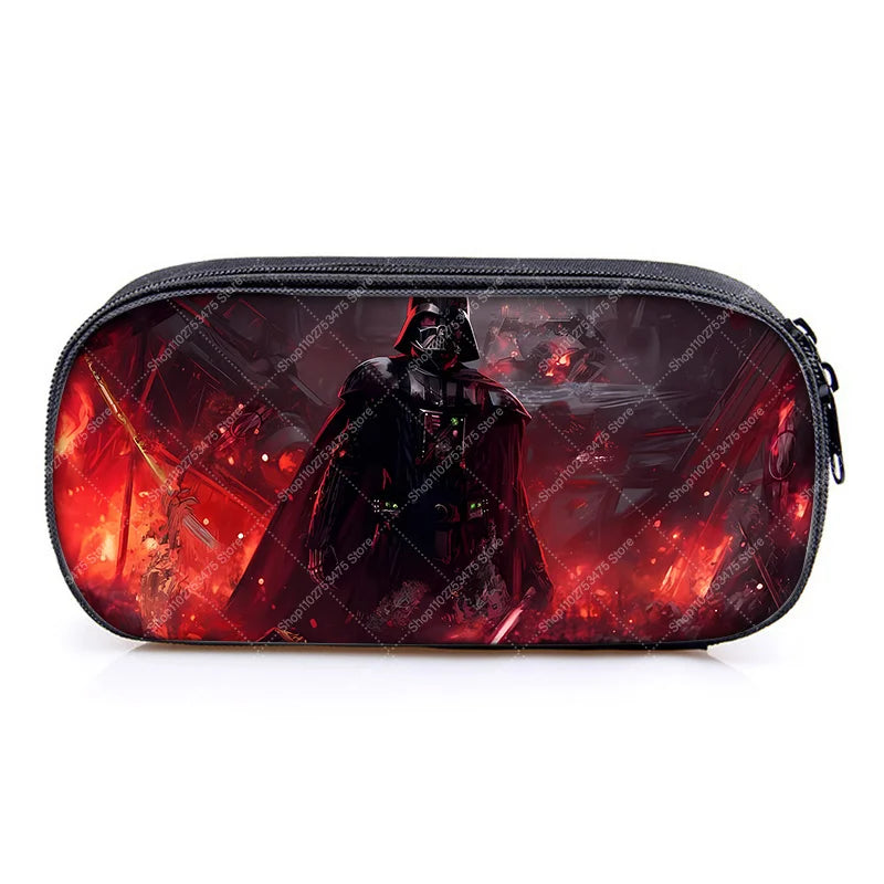 Student Creative Stationery Storage Pouch Accessories Anime Star Wars Cute Pen Case Fashion Printed Pencil Bag School Supplies