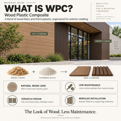 WPC Wall Panel Louver Cladding Exterior Cladding Waterproof Wood Grain Villa Garden Yard Patio Backyard Outdoor Privacy Modern