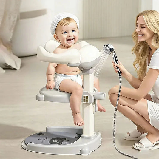 Baby Standing Shower Stand Adjustable Children's Bath Device Household Non-Slip Children's Bath Stand Baby Bath Stand Support