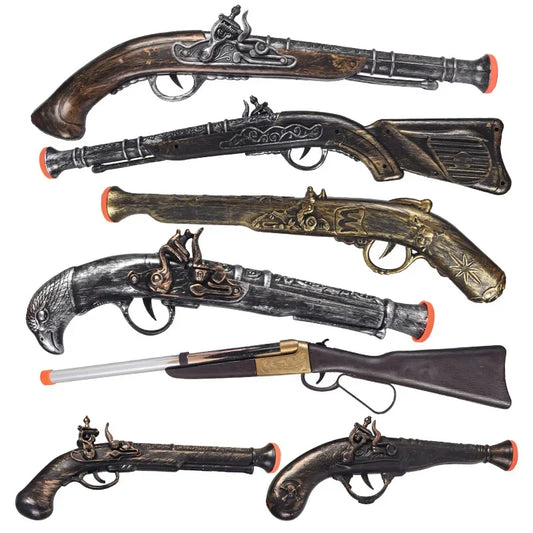 Halloween Toys For Boys Girls Party Cosplay Pirate Gun Furnishings Family Pistol Retro Costume Props Cosplay Gun