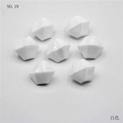 100Pcs 11*14mm Crushed Diamond Ice Crystal Clear Plastic Rocks Fake Diamonds Clear Acrylic Gems  for Decor Photography Prop