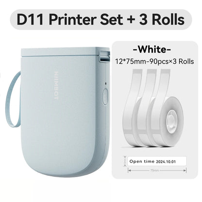 Niimbot D11 Mini Printer Wireless Phone Pocket Thermal Label Maker USB Rechargeable Inkless DIY Name Price Tag Sticker Machine
