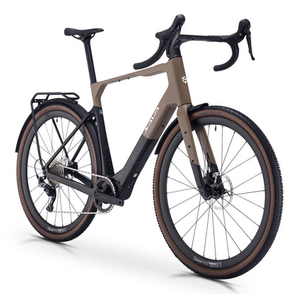 SAVA E-BIKE Carbon Fiber Gravel Electric Assist Bicycle, equipped with SHIMAN0 GRX ST-RX600 groupset