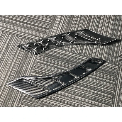 Dry Carbon Fiber For Nissan GTR R35 350Z 370Z Z33 Z34 2008-2017 Front Side Air Vent Trim Spoiler Canards Side Fender Body Kits