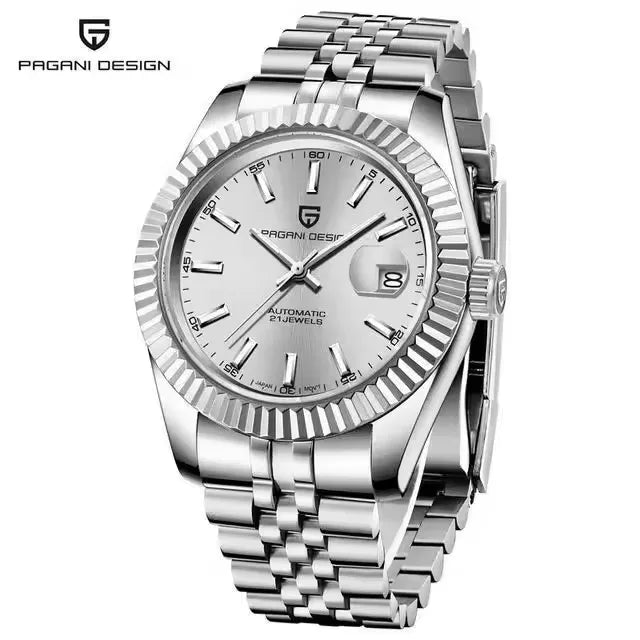 PAGANI DESIGN Man Mechanical Watch Top Brand Luxury Automatic Watch Stainless Steel 100m Waterproof Watch Men Clock Reloj Hombre
