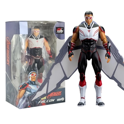 18CM Avengers Legends Figure ZDTDS Original Toy Set Spider Captain Miles Morales Thanos Ghost Iron Man Hulk Box Thor Falcon Doll