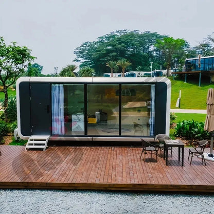 YG Customized Capsule Home Apple Cabin Capsule House 20/30/40FT Expandable Container House Tiny House Prefabricated Home