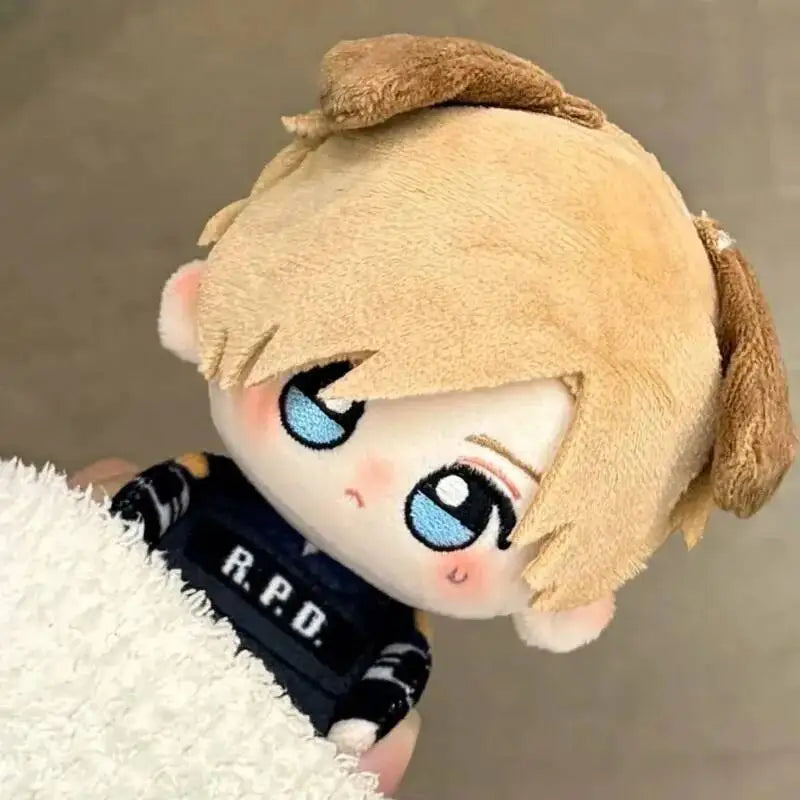 10cm Resident Evil Leon Plush Doll Kawaii Scott Kennedy Plushie Doll Toy Anime Game Peripherals Fans Pendants Keychain Gift