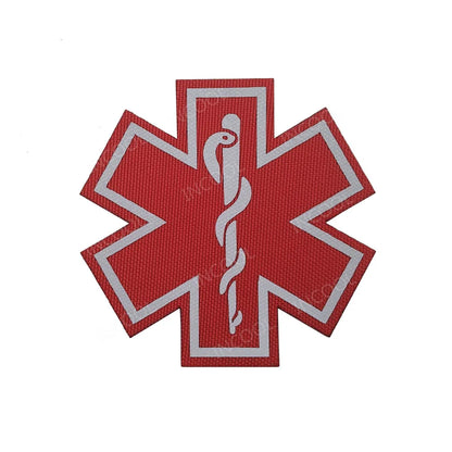 PVC Medic PARAMEDIC Skull Patches Decorative Patches Strip Combat Rubber Chevron IR Reflective Appliqued