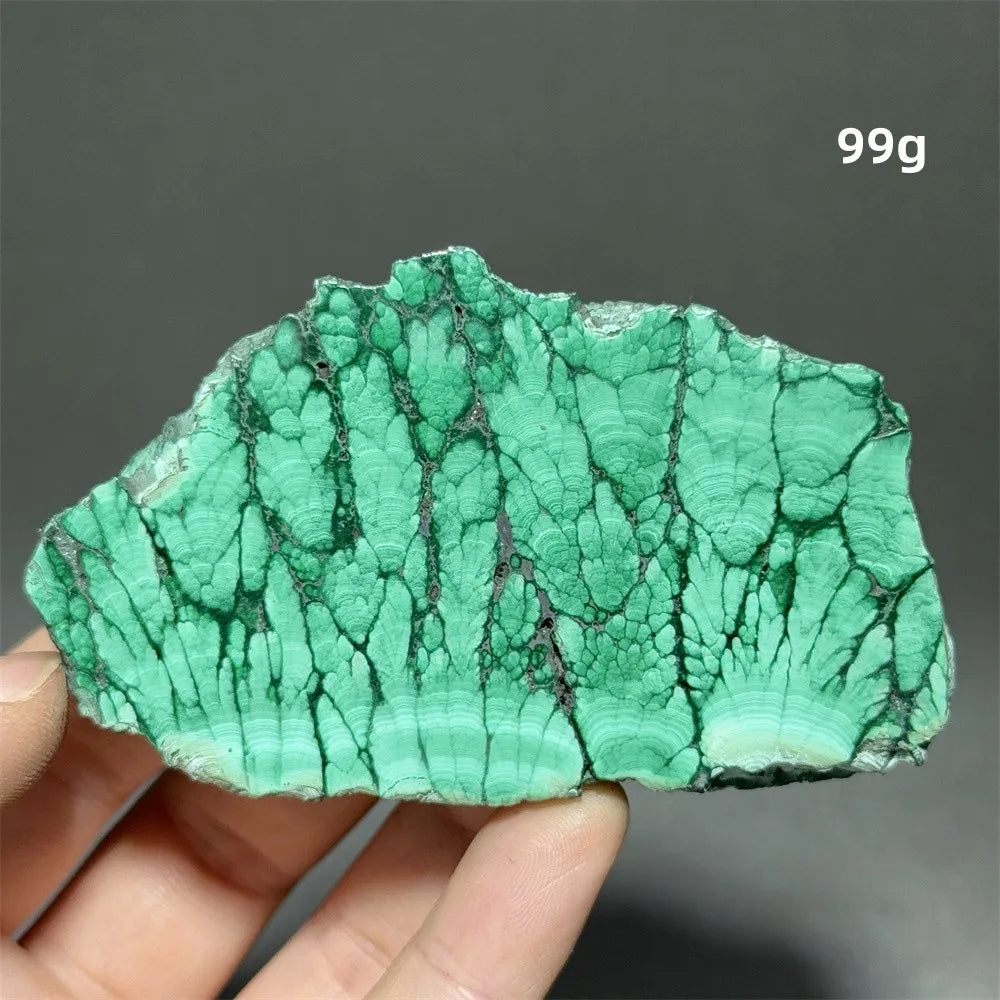 5A+ Natural Malachite Mineral Raw Stone Slice Home Office Feng Shui Decoration Therapy Spiritual Meditation Gem