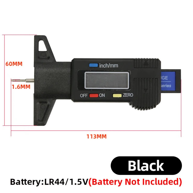 Tread Depth Gauge For Car Tyre Tire Meter Thickness Gauges Automobile Tire Wear Detection Measuring Tools Depth Caliper
